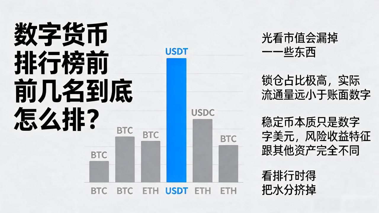 数字货币排行榜前几名到底怎么排？光看市值可不够，这几个维度更实际