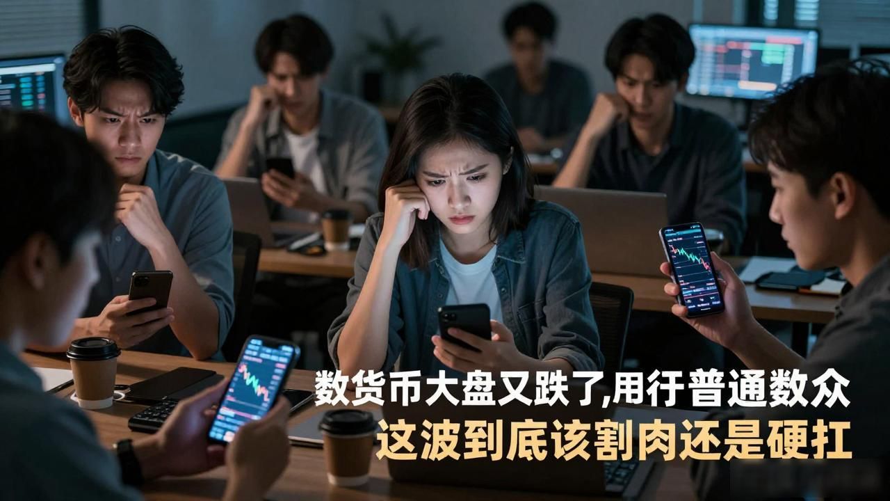 数字货币大盘又跌了，咱们普通散户这波到底该割肉还是硬扛