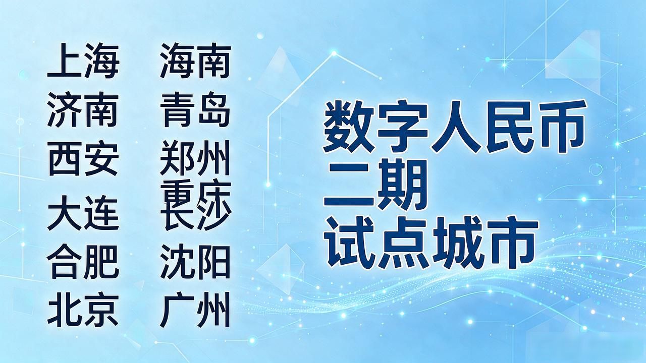 数字人民币四期到底是哪四批？四期试点城市覆盖全讲清