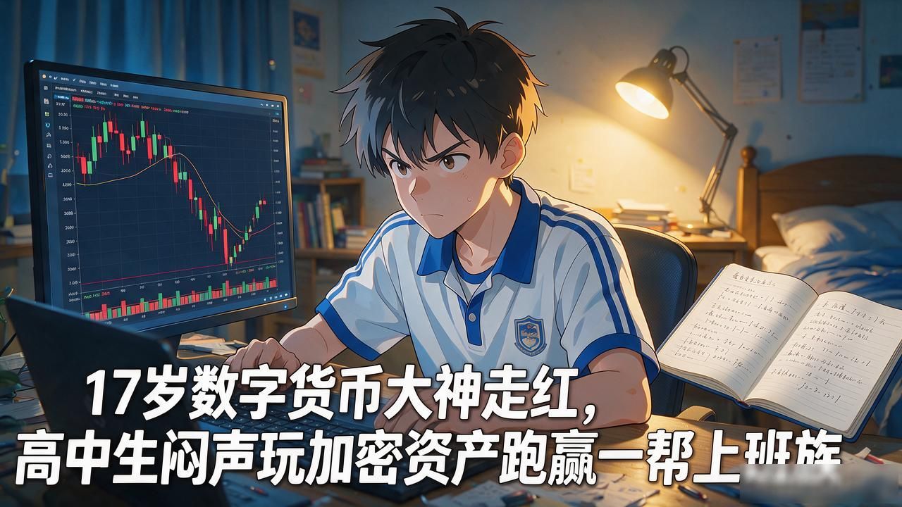 17岁数字货币大神走红，高中生闷声玩加密资产跑赢一帮上班族