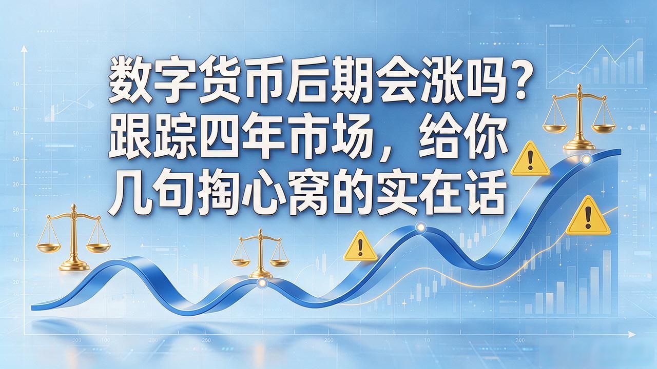 数字货币后期会涨吗？跟踪四年市场，给你几句掏心窝的实在话