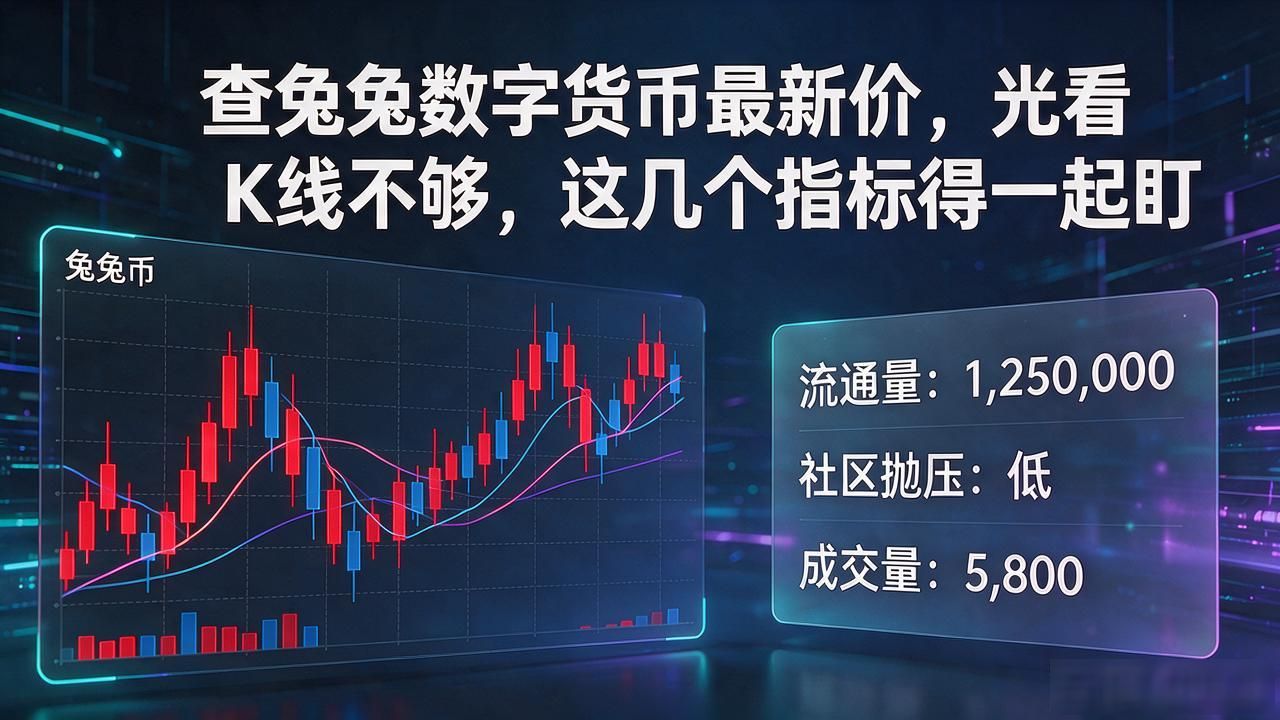 查兔兔数字货币最新价，光看K线不够，这几个指标得一起盯