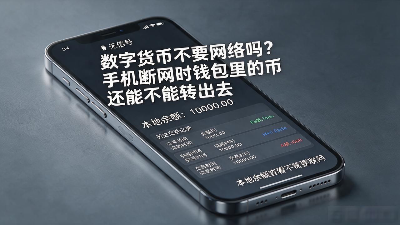 数字货币不要网络吗？手机断网时钱包里的币还能不能转出去