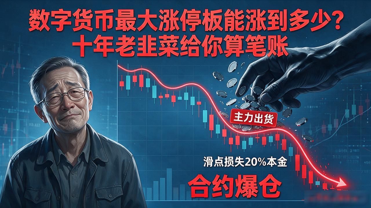 数字货币最大涨停板能涨到多少？十年老韭菜给你算笔账