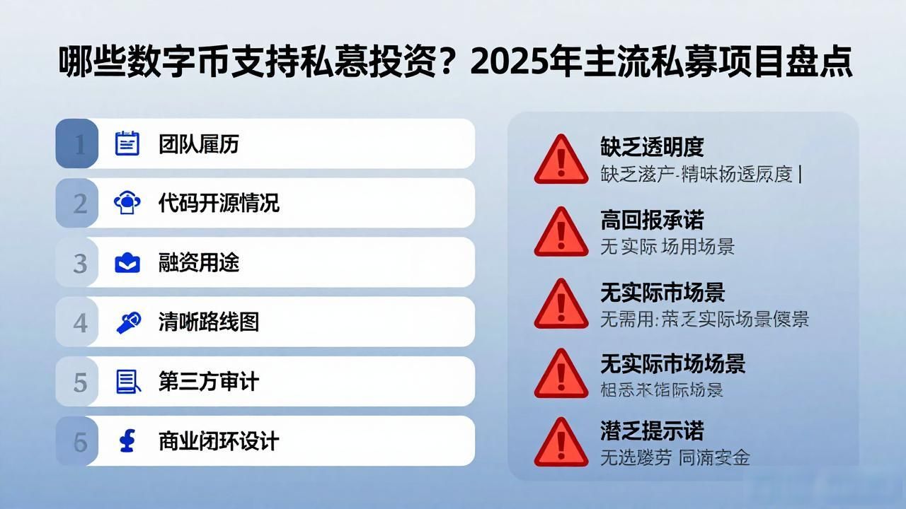 哪些数字货币支持私募投资？2025年主流私募项目盘点