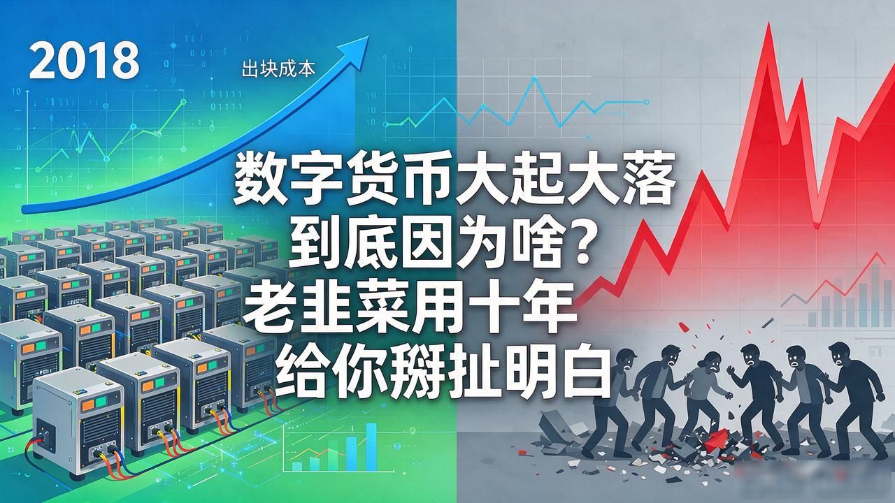 数字货币大起大落到底因为啥？老韭菜用十年给你掰扯明白