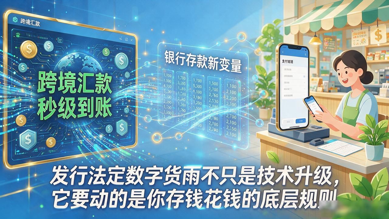 发行法定数字货币不只是技术升级，它要动的是你存钱花钱的底层规则