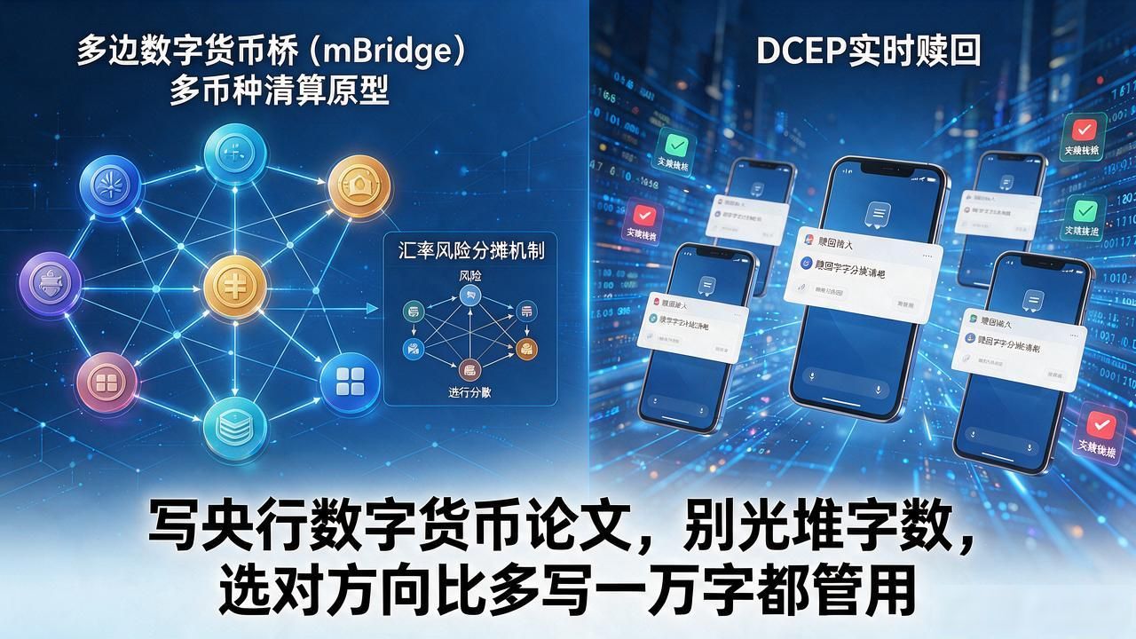 写央行数字货币论文，别光堆字数，选对方向比多写一万字都管用