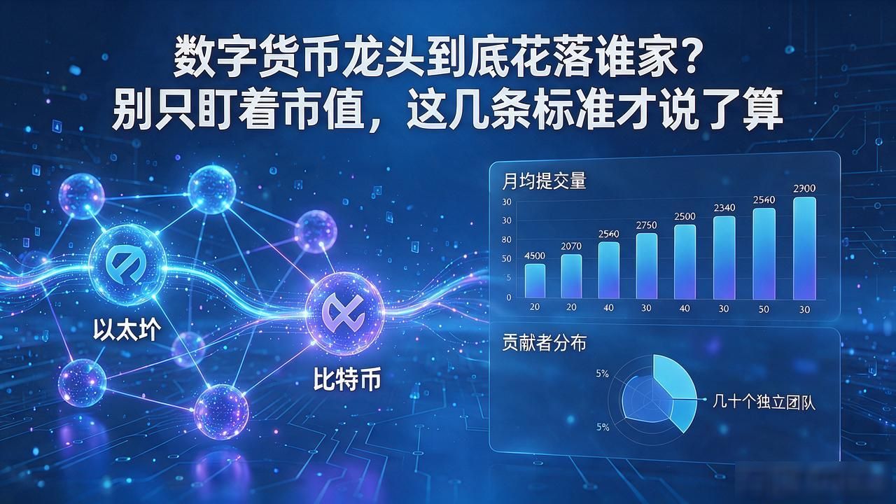 数字货币龙头到底花落谁家？别只盯着市值，这几条标准才说了算