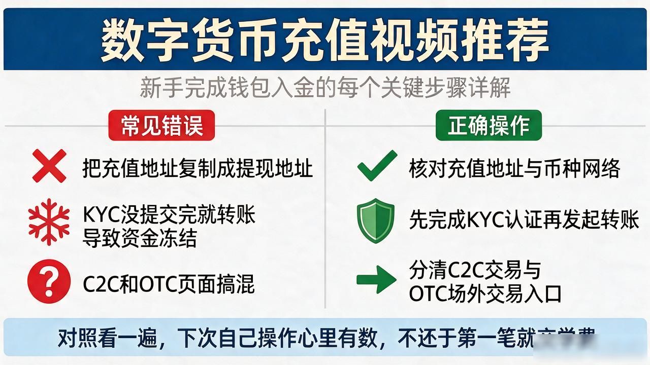 数字货币充值视频推荐：新手完成钱包入金的每个关键步骤详解