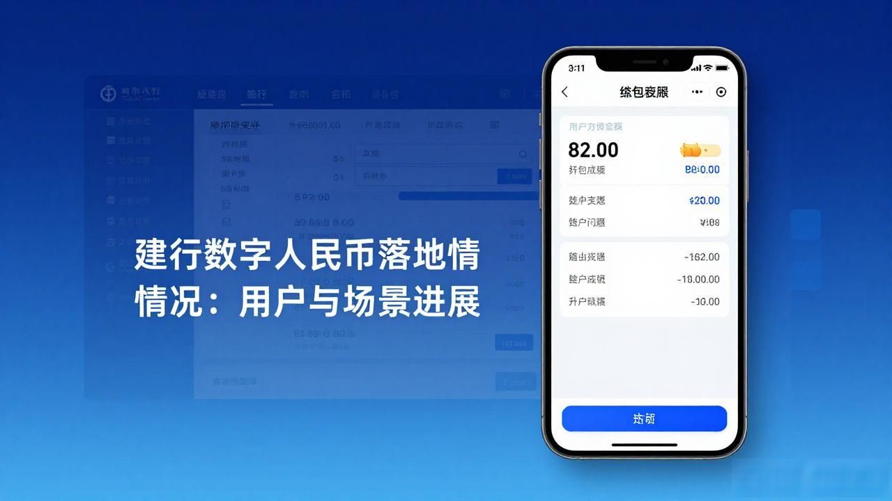 建行数字人民币落地情况：用户与场景进展