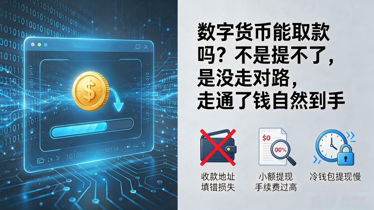 数字货币能取款吗？不是提不了，是没走对路，走通了钱自然到手