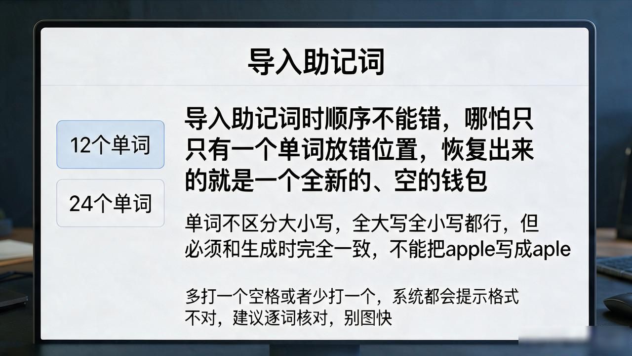imtoken助记词格式怎么填？12个还是24个单词