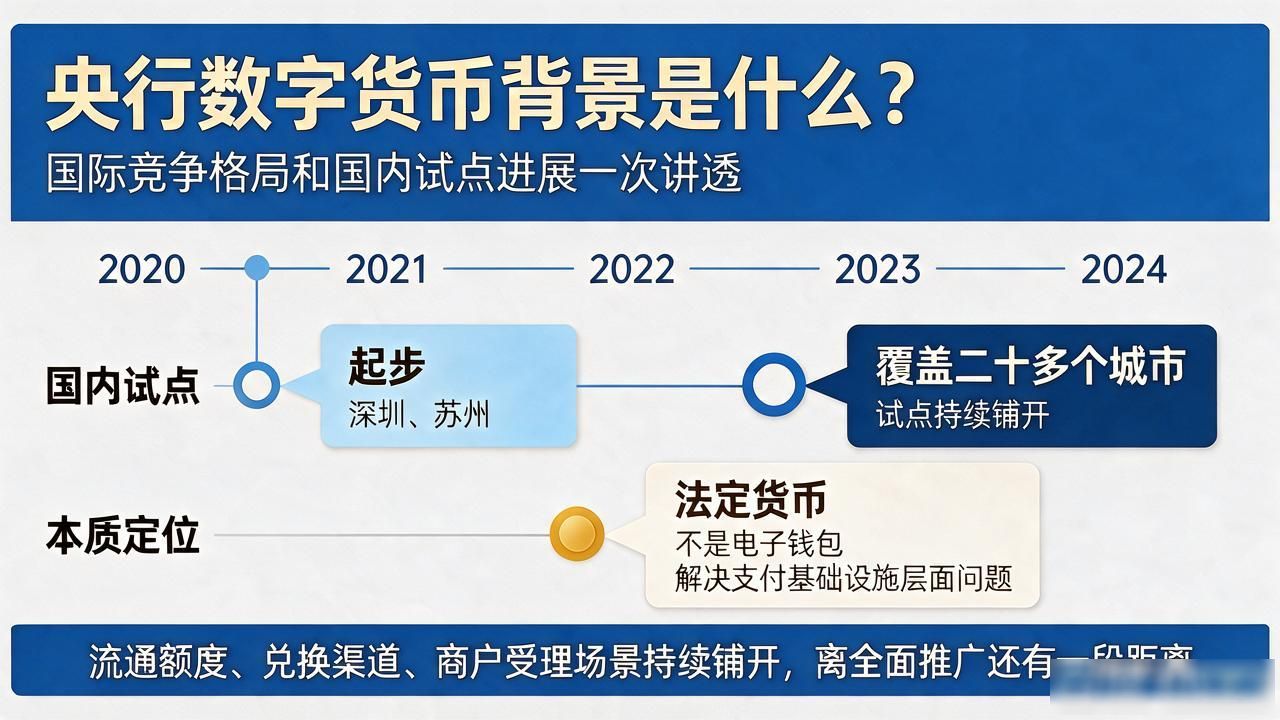 央行数字货币背景是什么？国际竞争格局和国内试点进展一次讲透