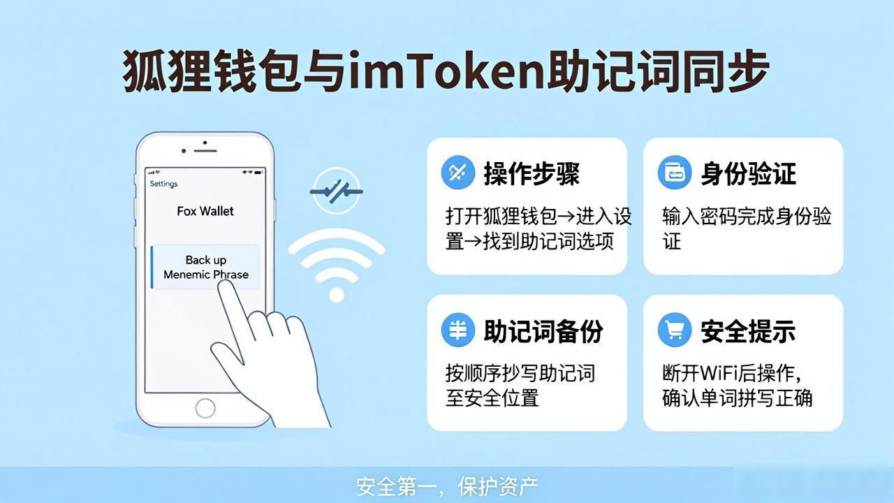 狐狸钱包和imtoken怎么同步？一招导入助记词就搞定