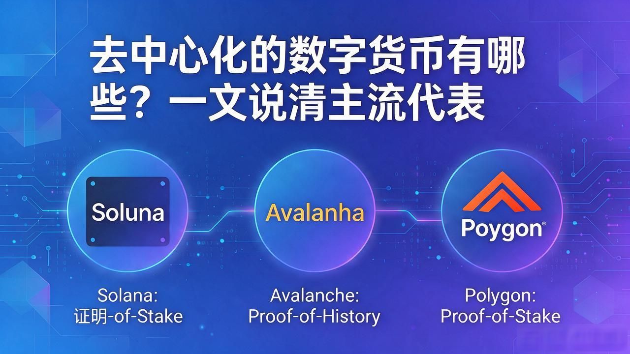 去中心化的数字货币有哪些？一文说清主流代表