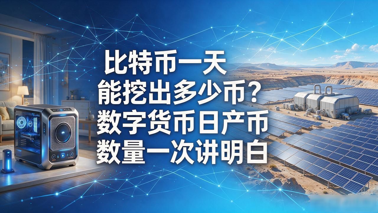 比特币一天能挖出多少币？数字货币日产币数量一次讲明白