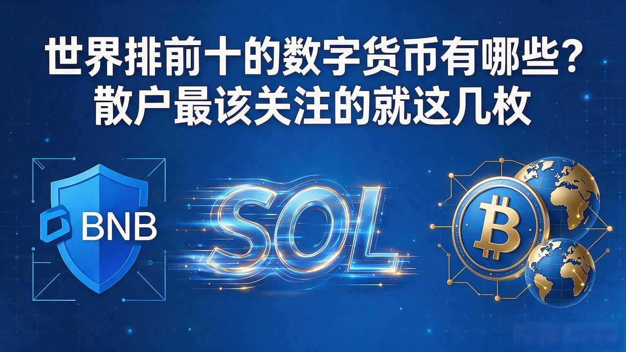 世界排前十的数字货币有哪些？散户最该关注的就这几枚