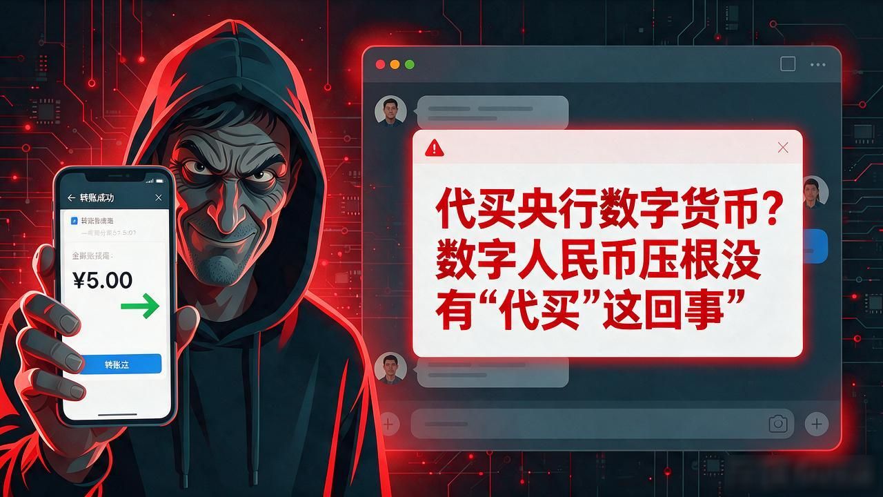 代买央行数字货币？数字人民币压根没有"代买"这回事