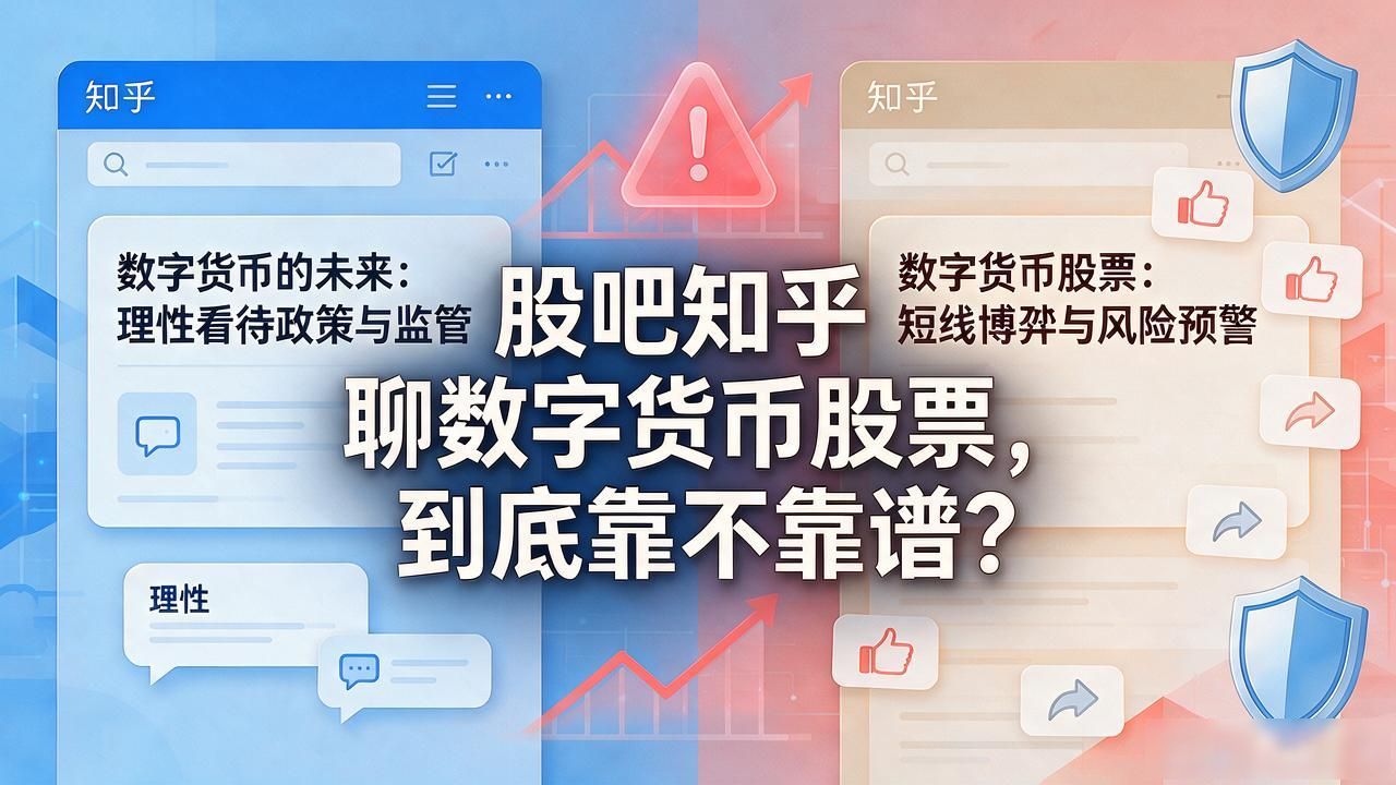 股吧知乎聊数字货币股票，到底靠不靠谱