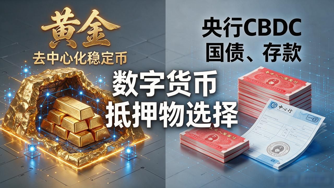 数字货币发出来了，抵押物到底该放啥？国债黄金存款怎么选