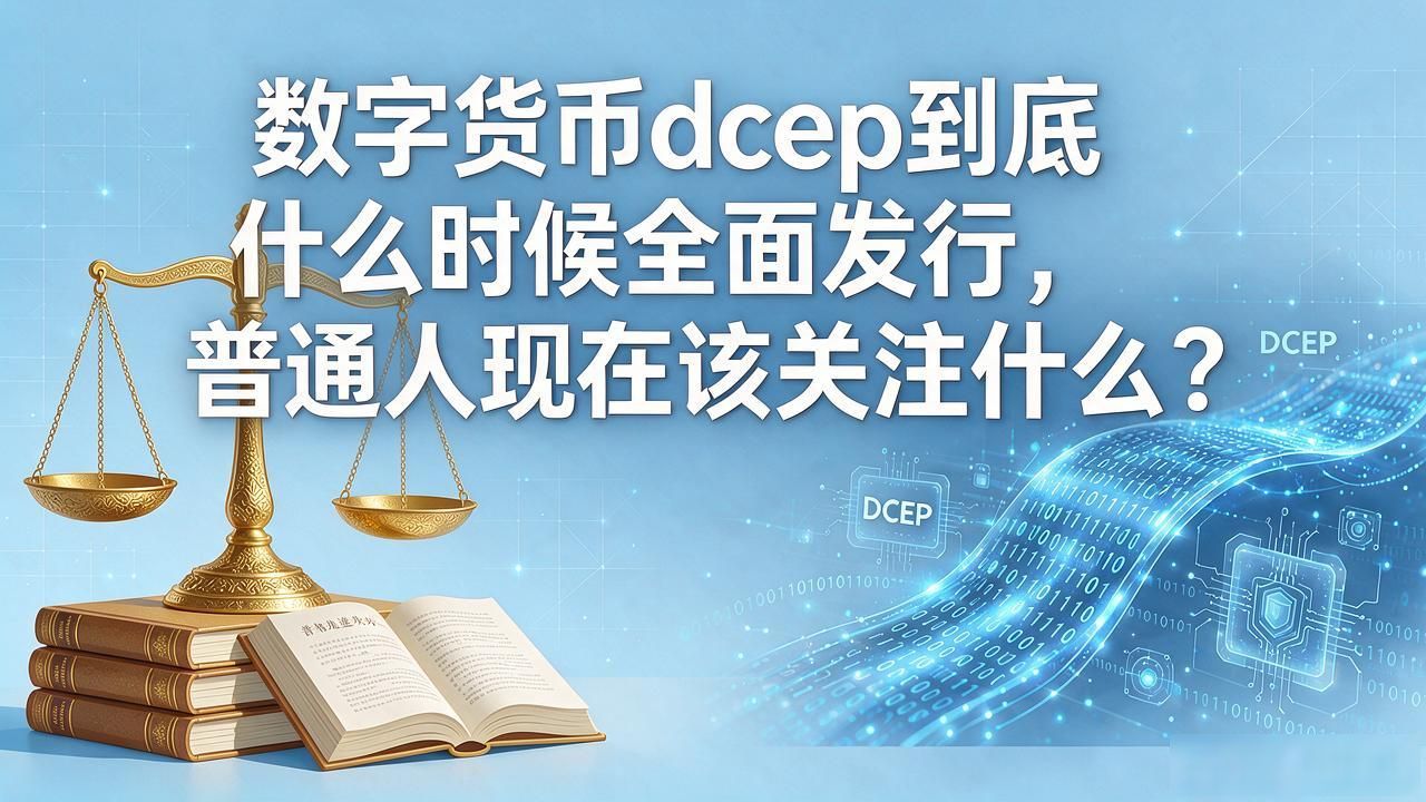 数字货币dcep到底什么时候全面发行，普通人现在该关注什么