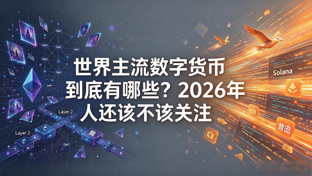 世界主流数字货币到底有哪些？2026年普通人还该不该关注