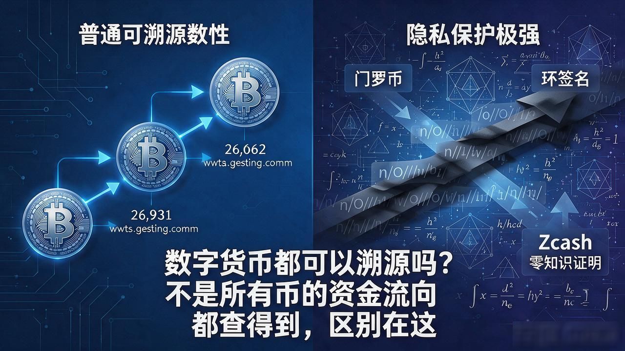数字货币都可以溯源吗？不是所有币的资金流向都查得到，区别在这