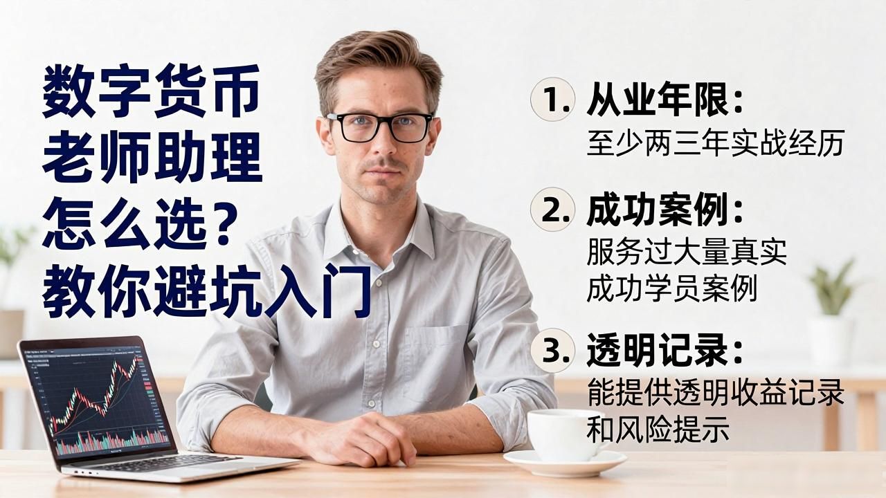 数字货币老师助理怎么选？教你避坑入门