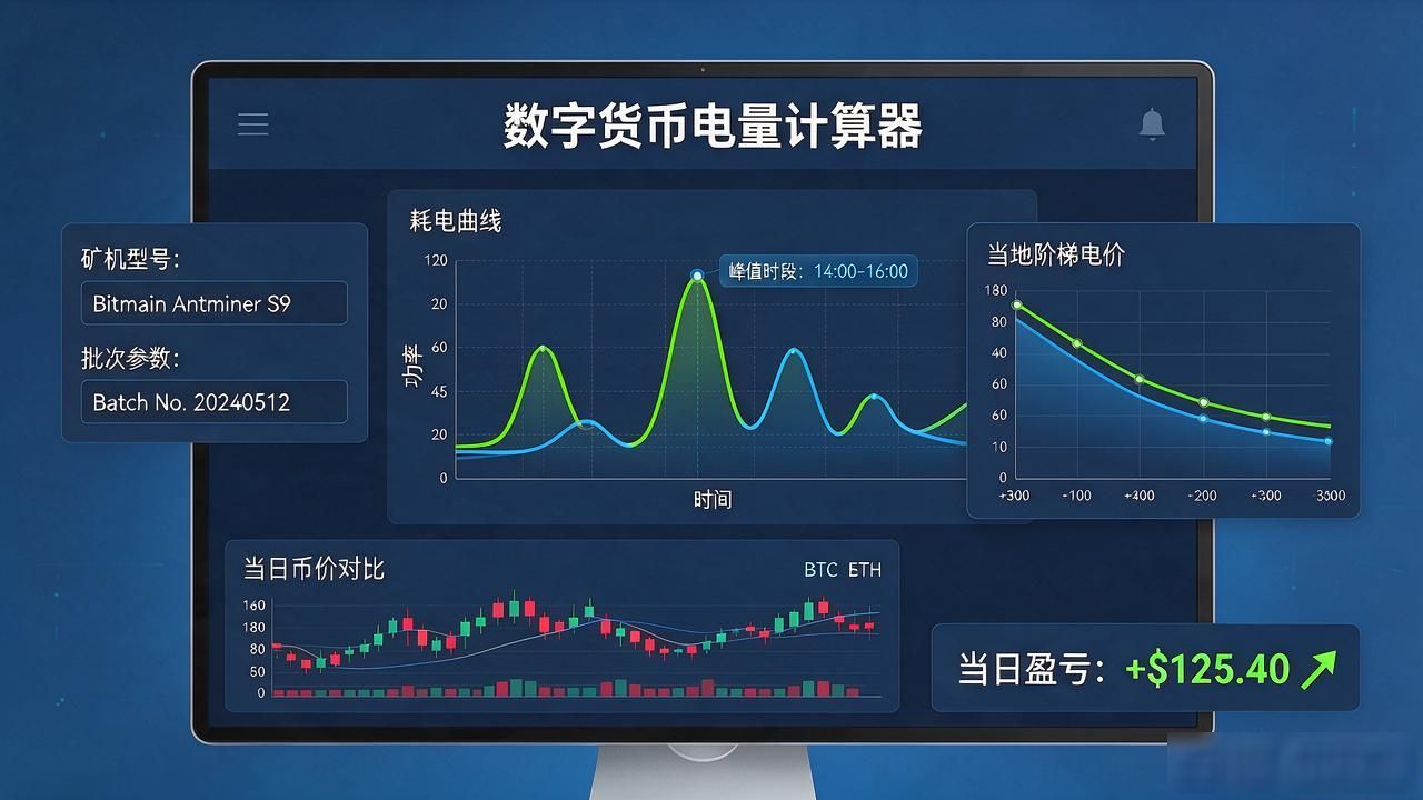 挖矿电费算不明白?这几款数字货币电量计算软件帮你省钱