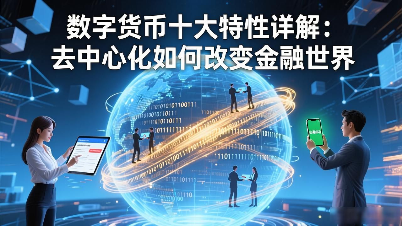 数字货币十大特性详解：去中心化如何改变金融世界
