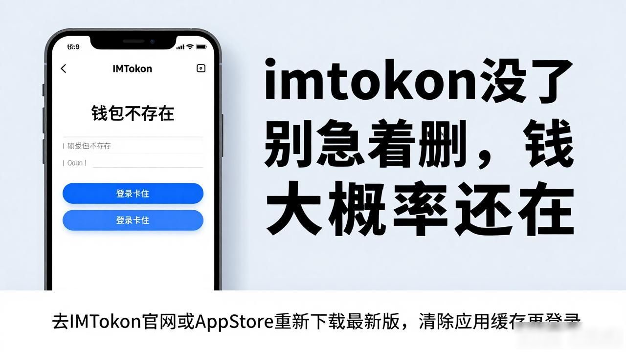imtoken没了别急着删，钱包里的币大概率还在