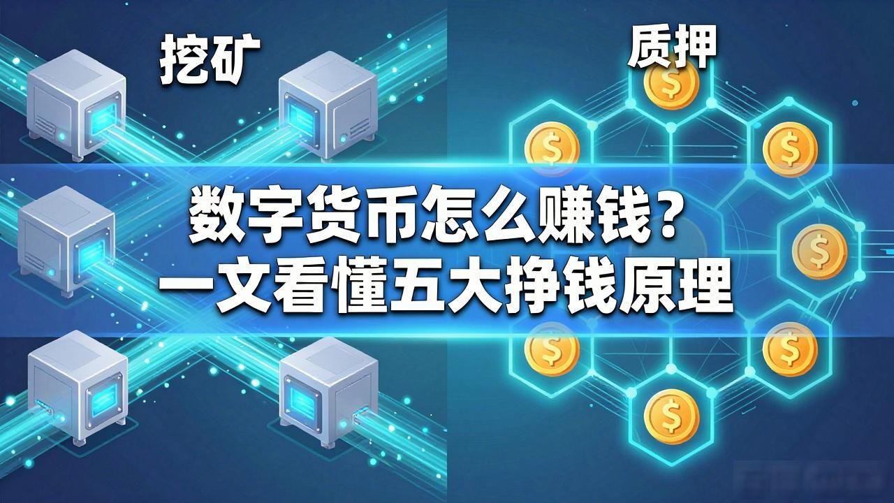 数字货币怎么赚钱？一文看懂五大挣钱原理