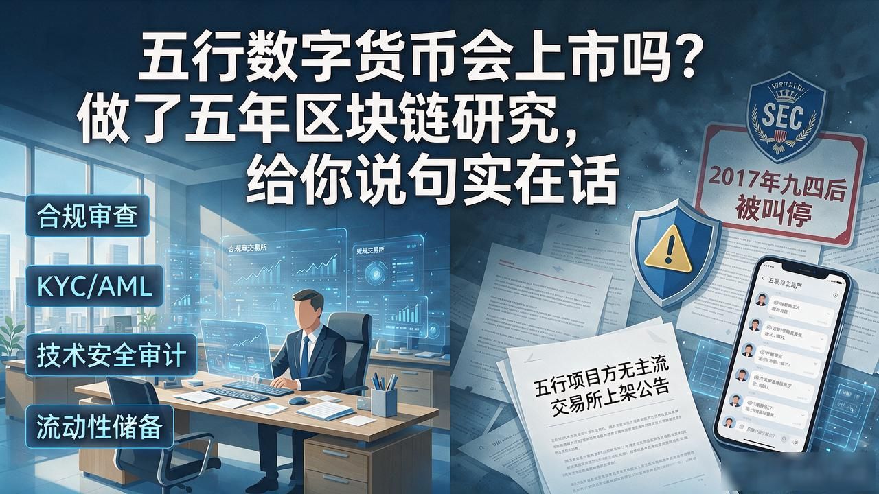 五行数字货币会上市吗？做了五年区块链研究，给你说句实在话