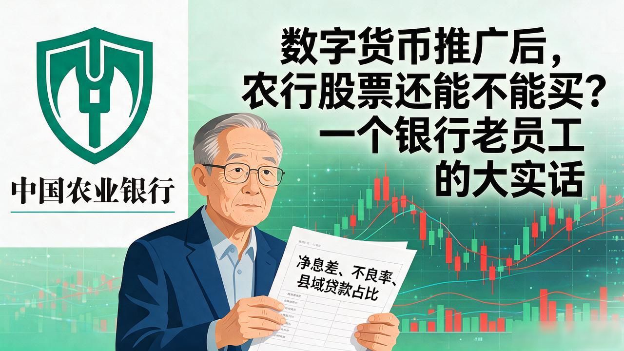 数字货币推广后，农行股票还能不能买？一个银行老员工的大实话