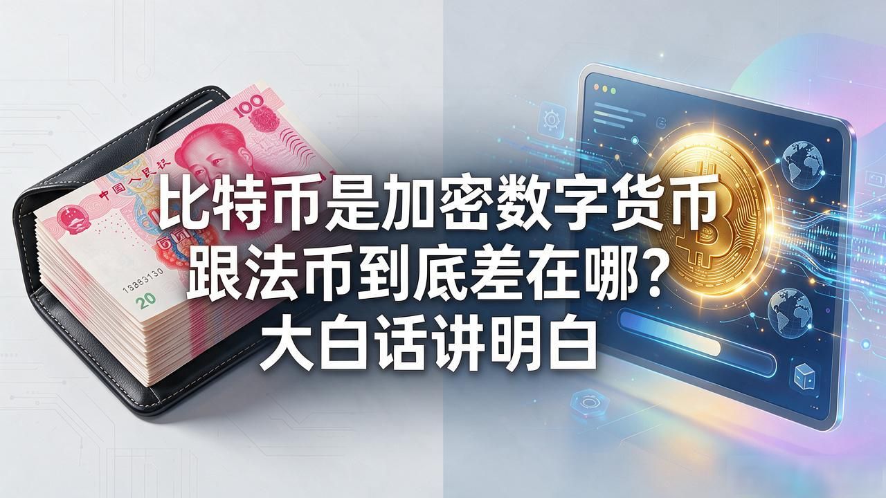 比特币是加密数字货币，跟法币到底差在哪？大白话讲明白