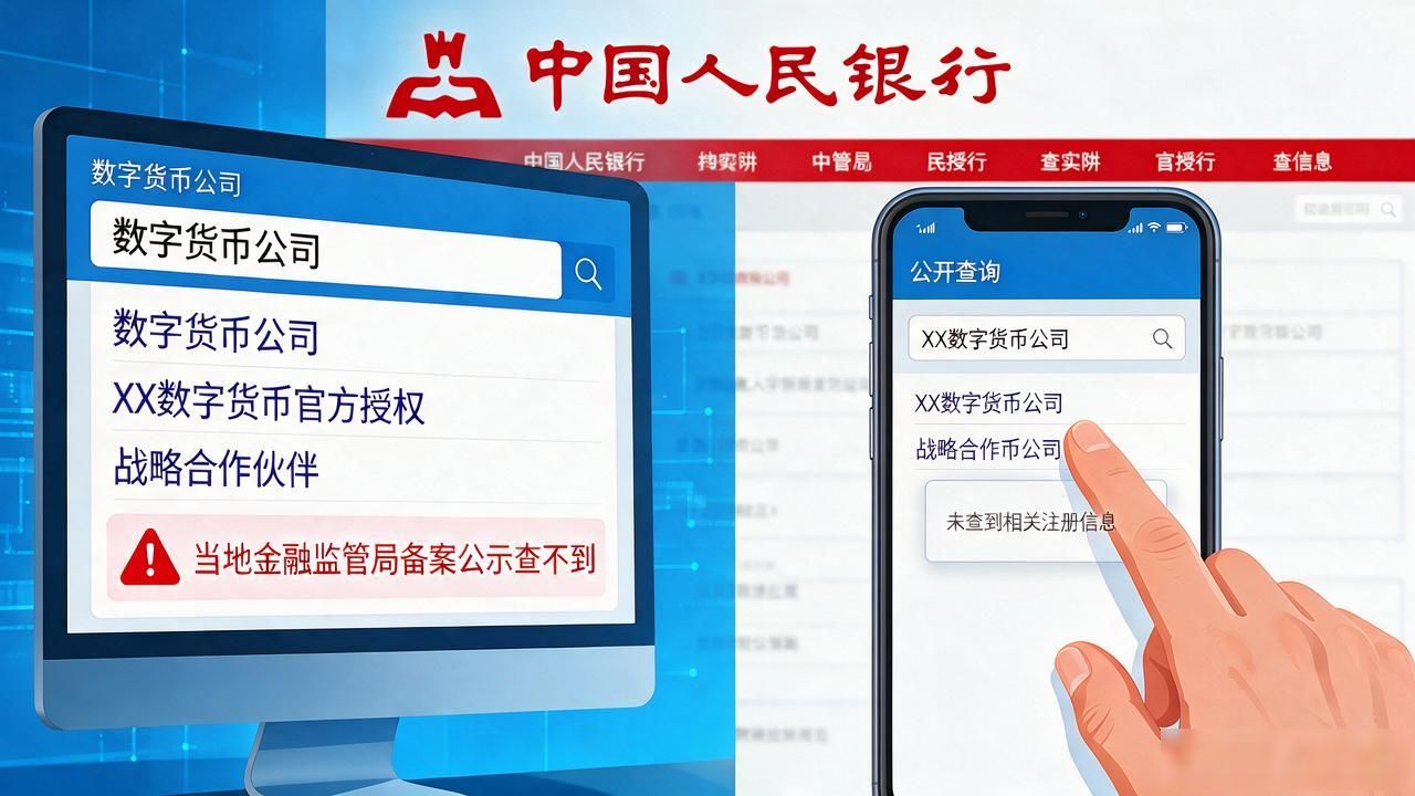 普通人想找靠谱的数字货币官方公司，光在搜索引擎里搜名字远远不够