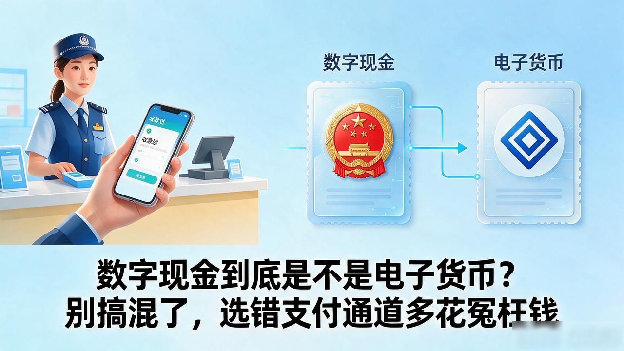 数字现金到底是不是电子货币？别搞混了，选错支付通道多花冤枉钱