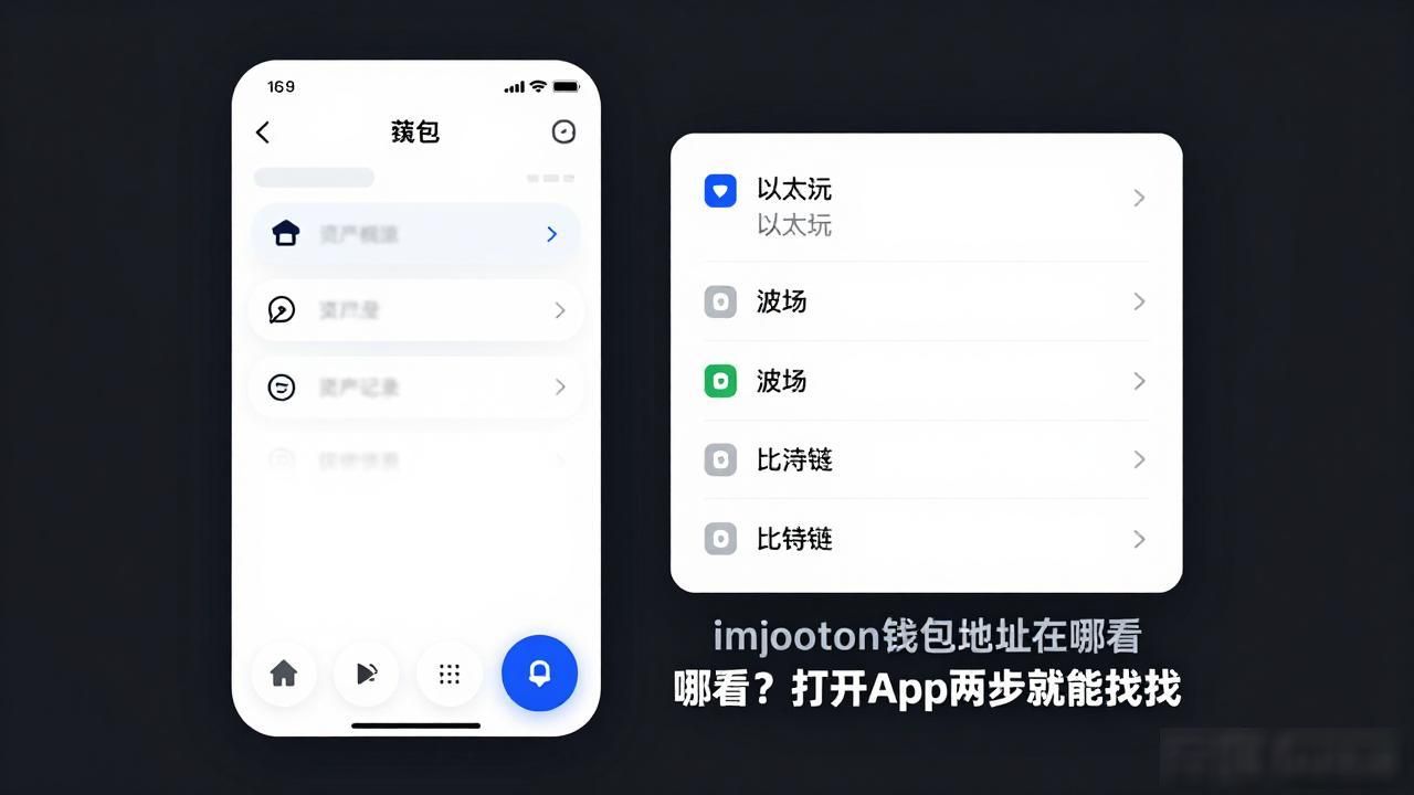 imtoken钱包地址在哪看？打开App两步就能找到