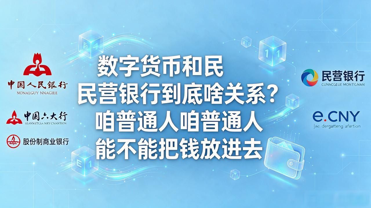 数字货币和民营银行到底啥关系？咱普通人能不能把钱放进去
