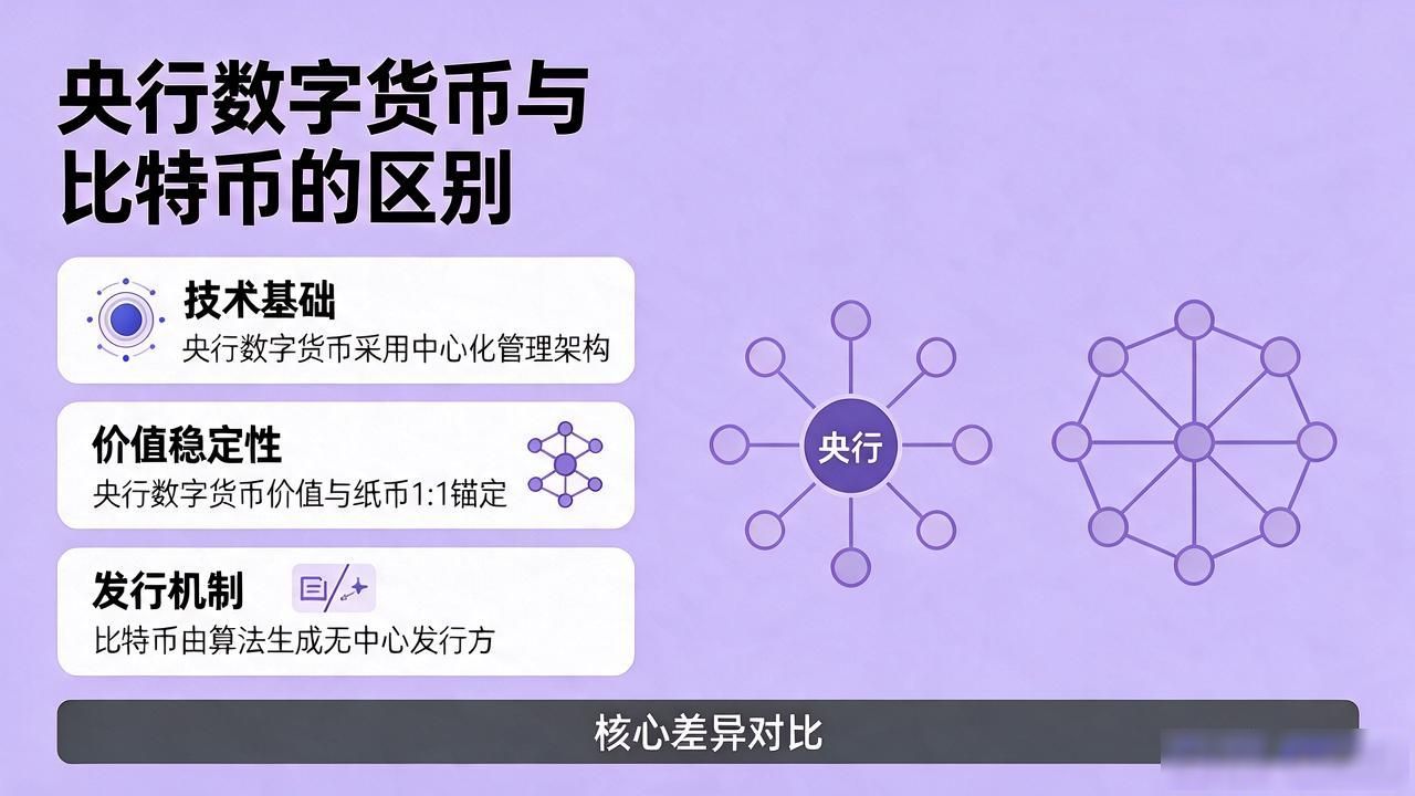 央妈数字货币和比特币到底有啥区别，一篇文章讲清楚