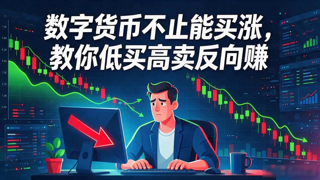 数字货币不止能买涨，教你低买高卖反向赚
