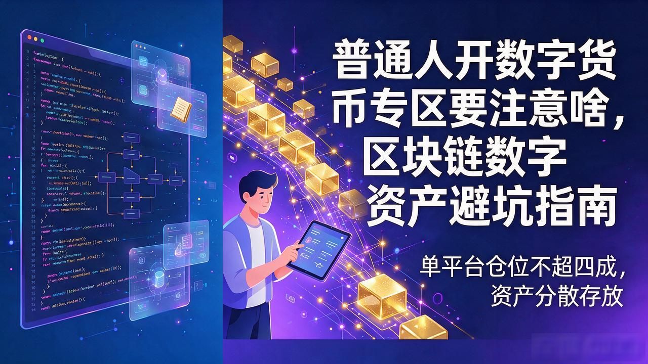 普通人开数字货币专区要注意啥，区块链数字资产避坑指南