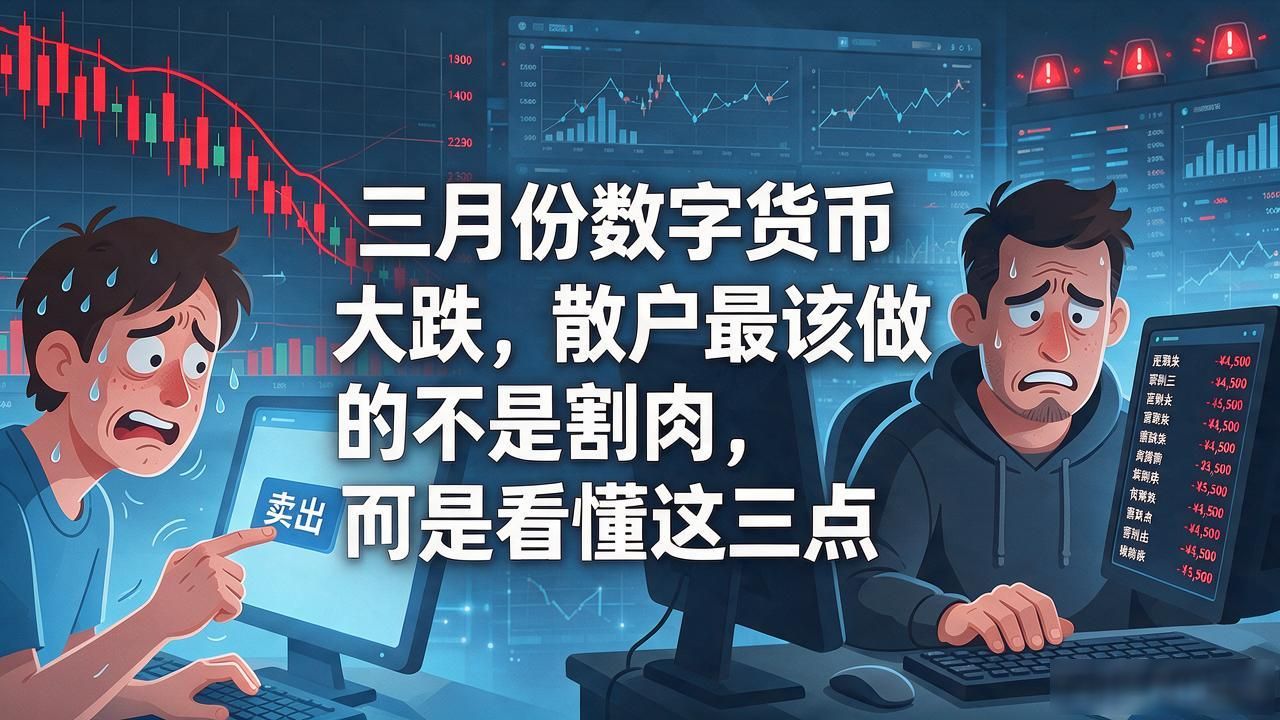 三月份数字货币大跌，散户最该做的不是割肉，而是看懂这三点