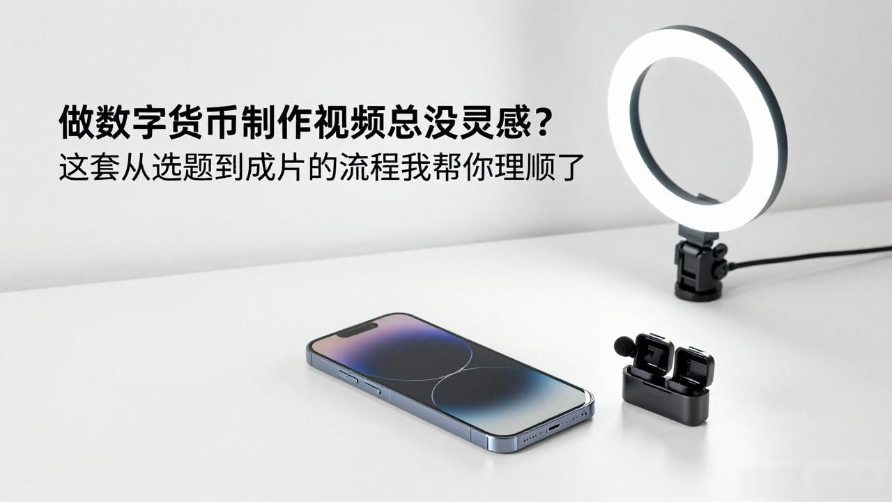 做数字货币制作视频总没灵感？这套从选题到成片的流程我帮你理顺了