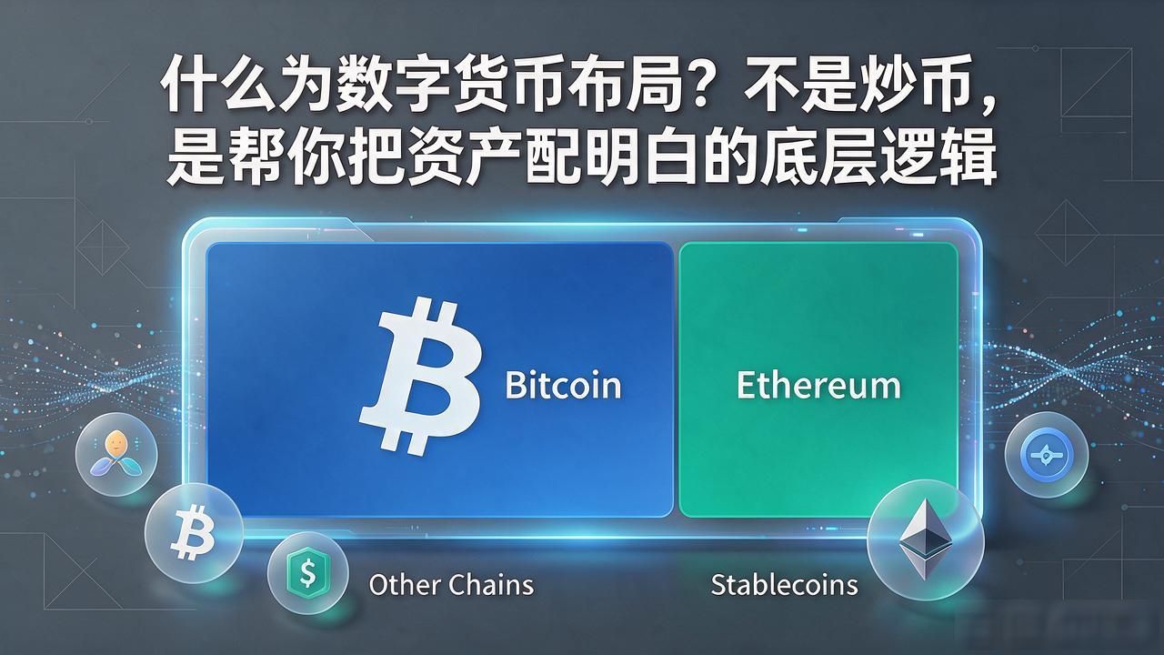 什么是数字货币布局？不是炒币，是帮你把资产配明白的底层逻辑