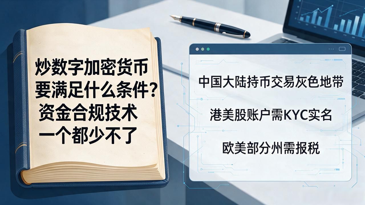 炒数字加密货币要满足什么条件？资金合规技术一个都少不了